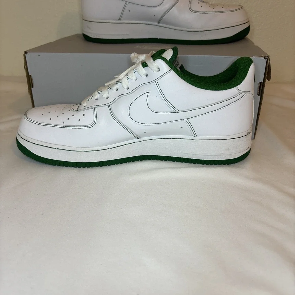Nike Air Force 1 '07 Contrast Stitch‎ - White Pine Green Size 13